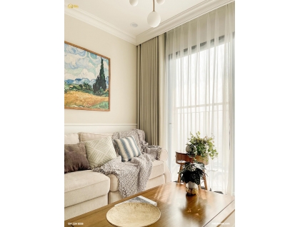 Thiết kế thi công căn hộ phong cách bohemian cho em Hà